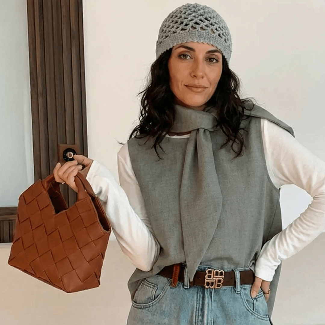 Bolso tote tejido Lucy