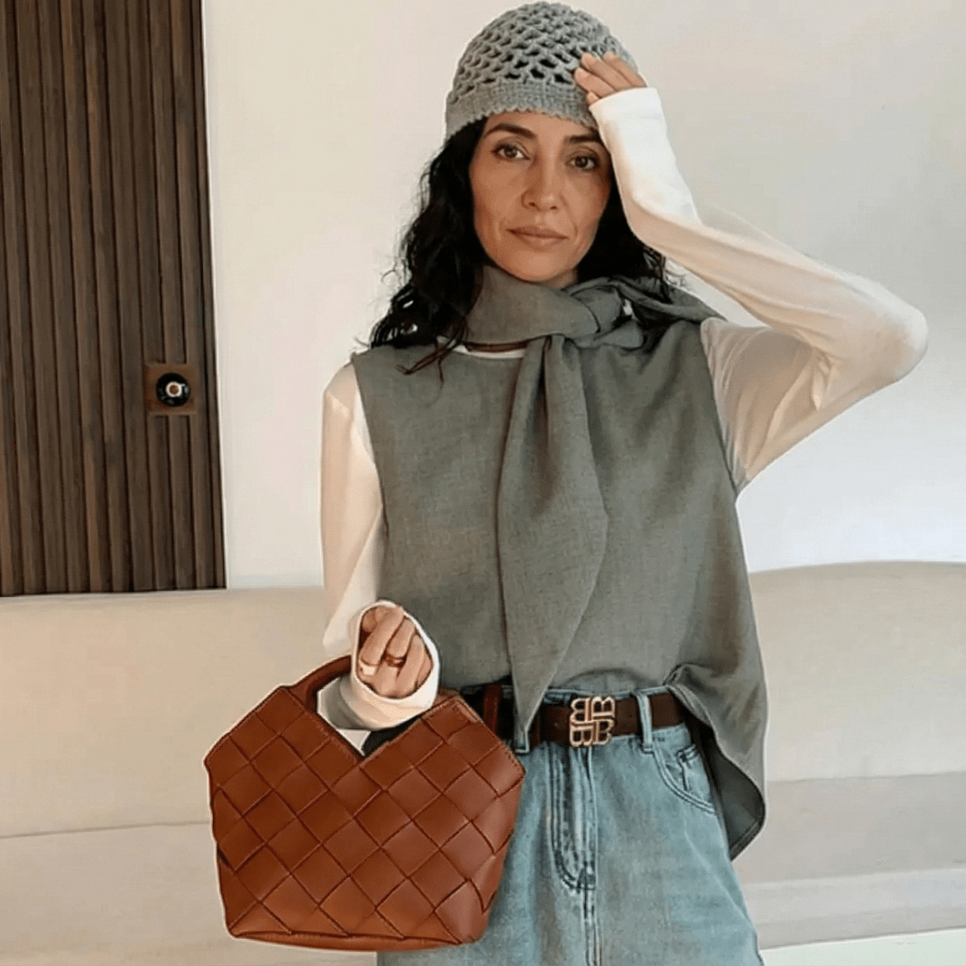 Bolso tote tejido Lucy