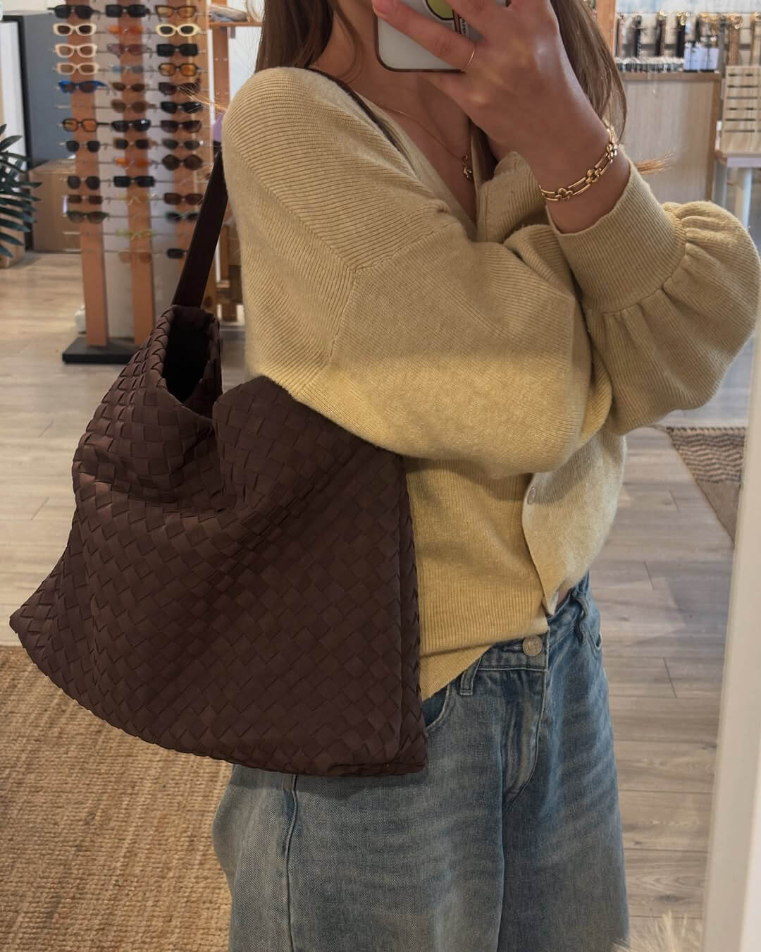 Bolso tote de ante Marceline