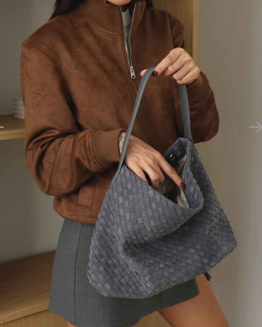 Bolso tote de ante Marceline