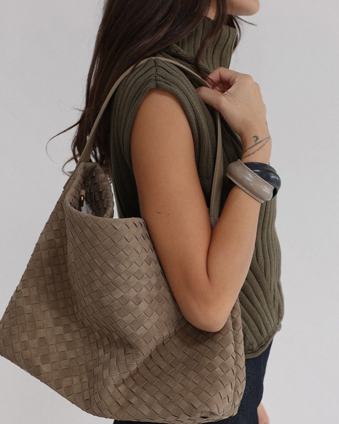 Bolso tote de ante Marceline