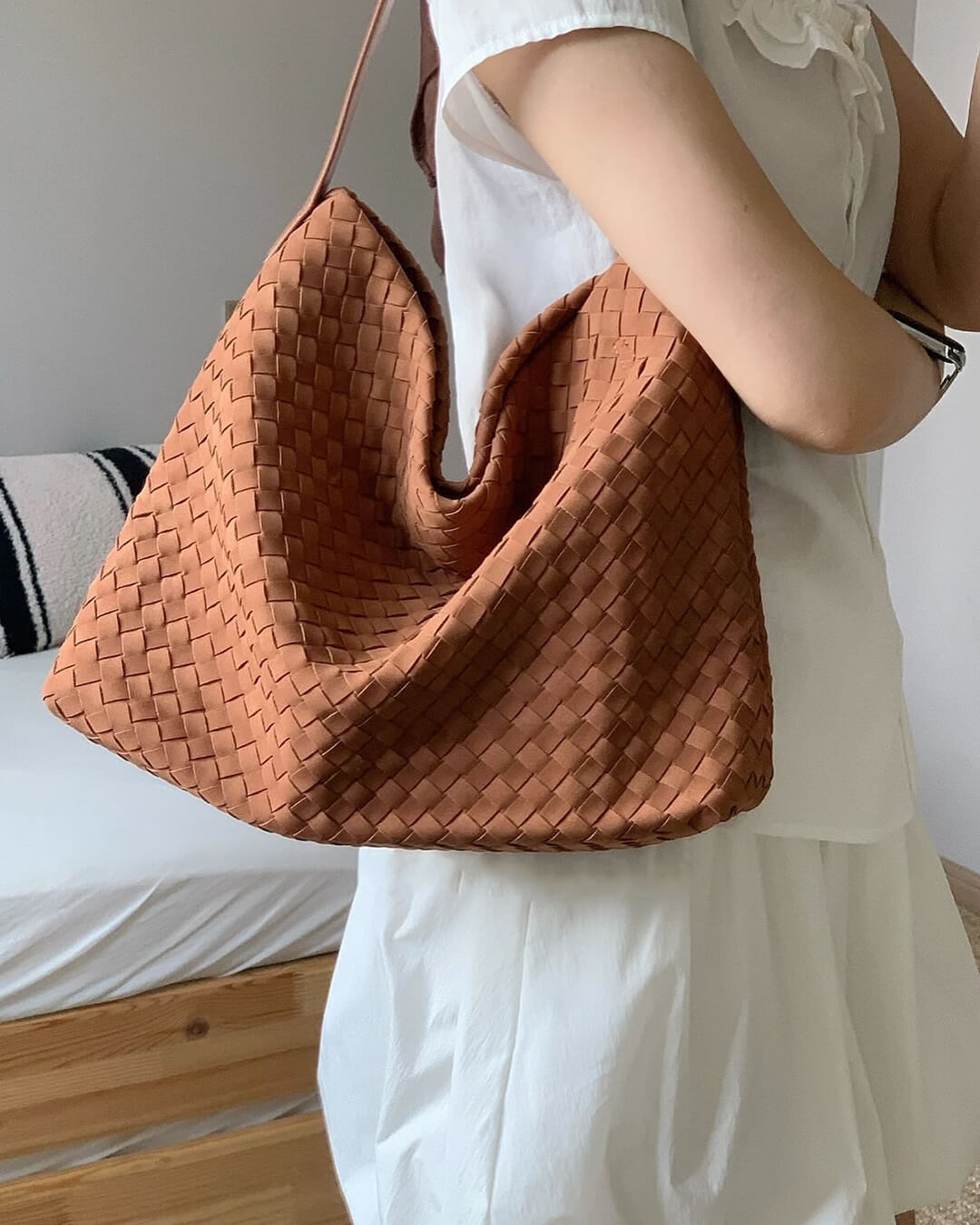Bolso tote de ante Marceline
