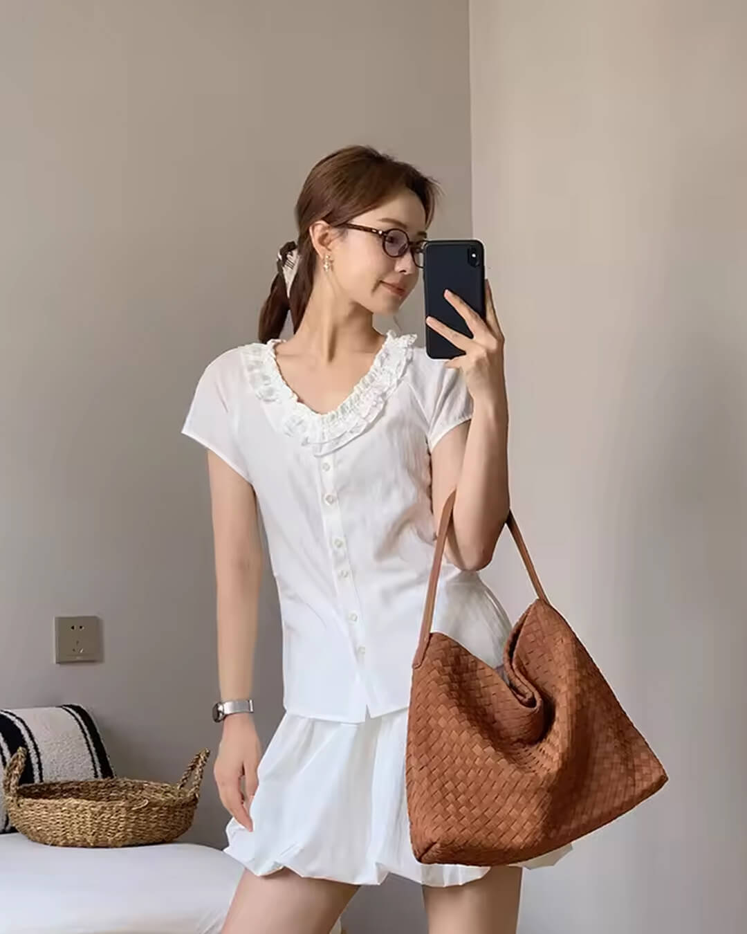 Bolso tote de ante Marceline