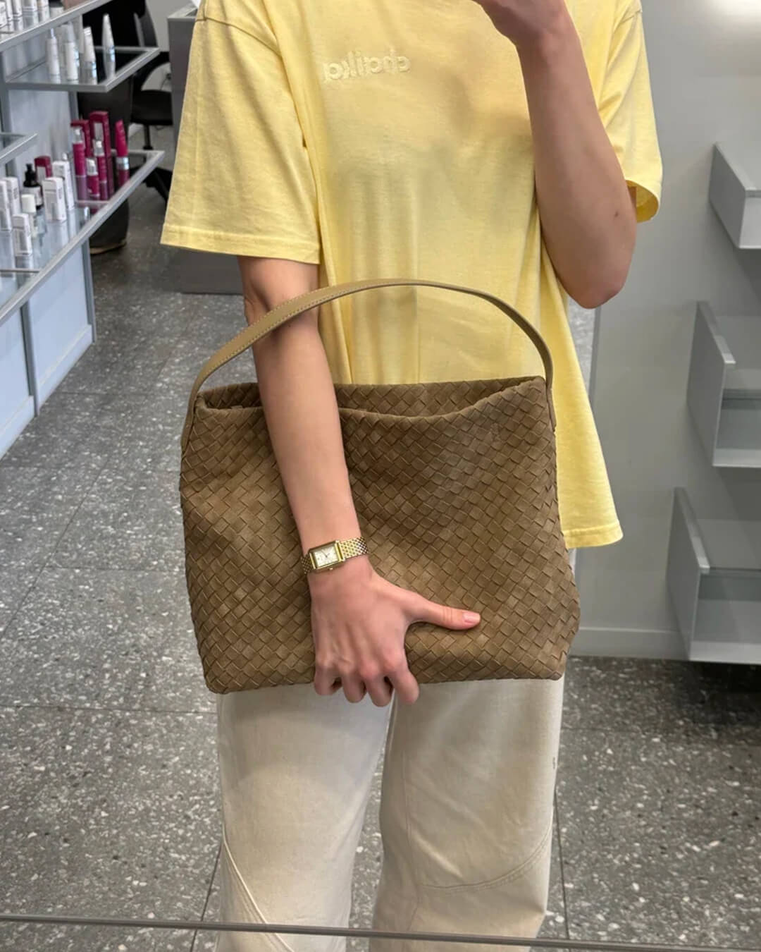 Bolso tote de ante Marceline