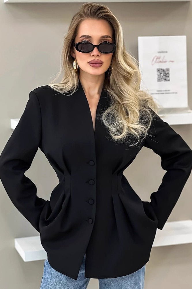 Blazer plisado Margarita