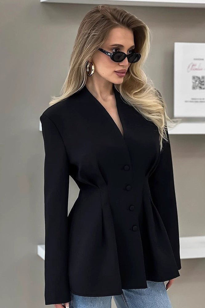 Blazer plisado Margarita