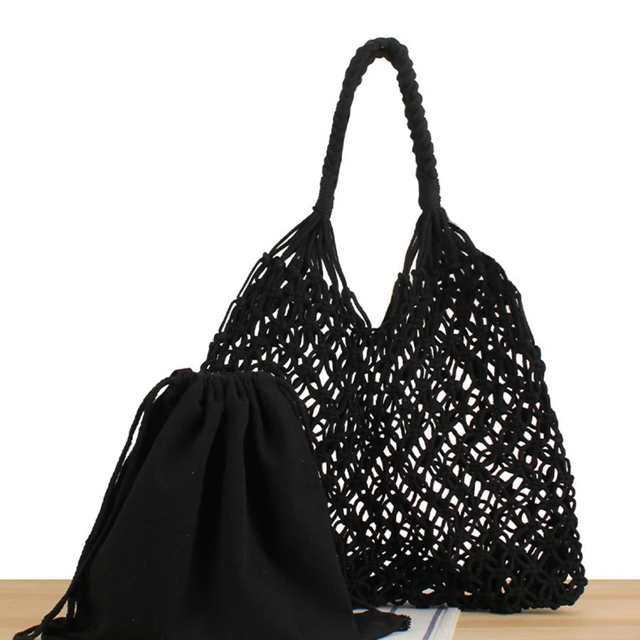 Bolso tote tejido de playa Margot