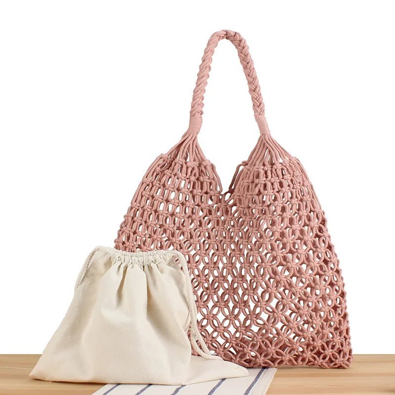 Bolso tote tejido de playa Margot