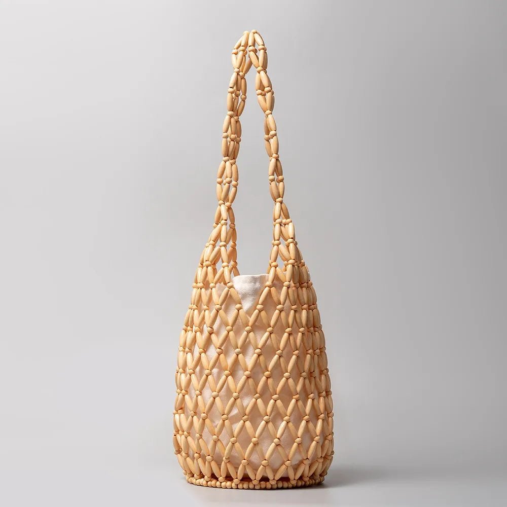 Bolso de mano tejido con cuentas Margot