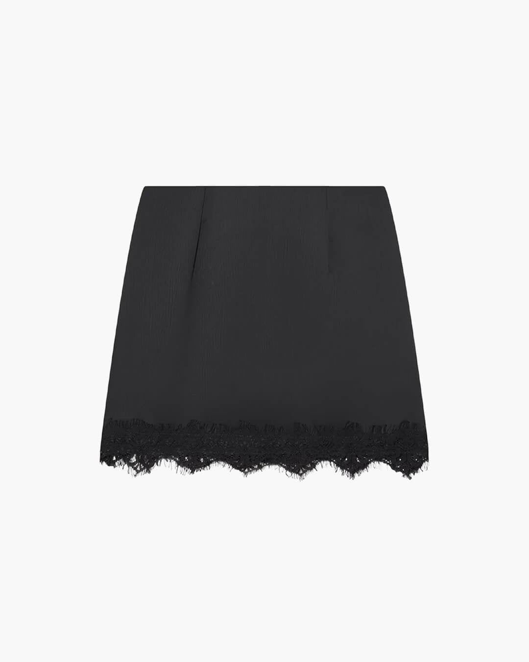 Minifalda de encaje de cintura alta Marian