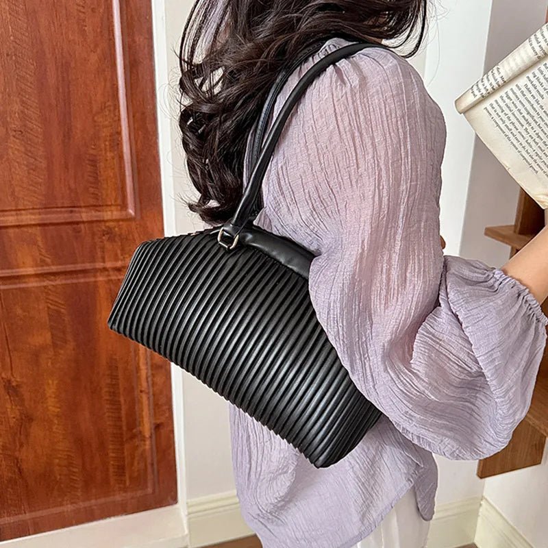 Bolso de hombro plisado Mariana