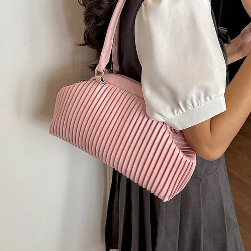 Bolso de hombro plisado Mariana