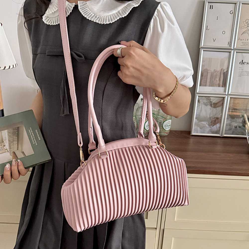 Bolso de hombro plisado Mariana
