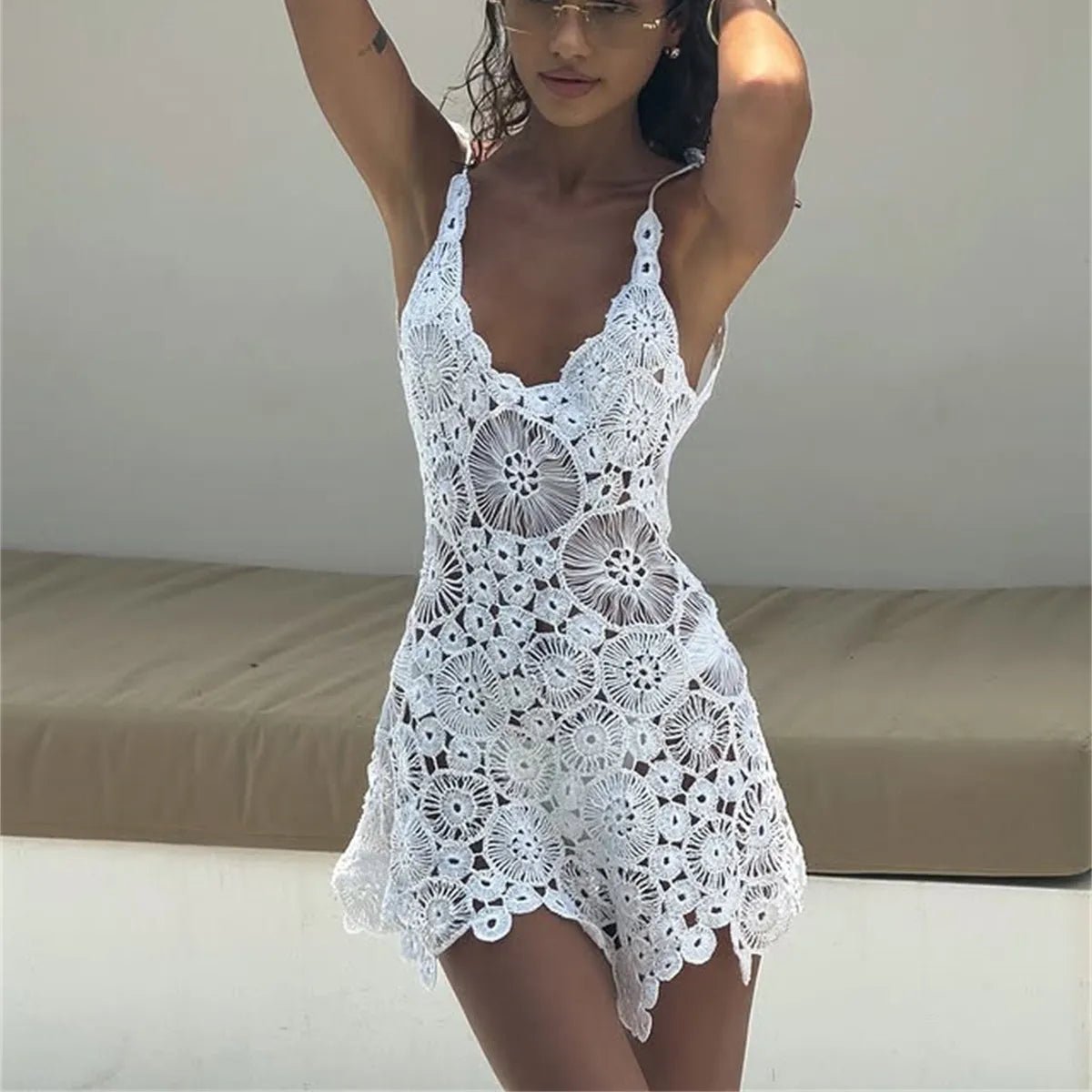Vestido playero de ganchillo Marina