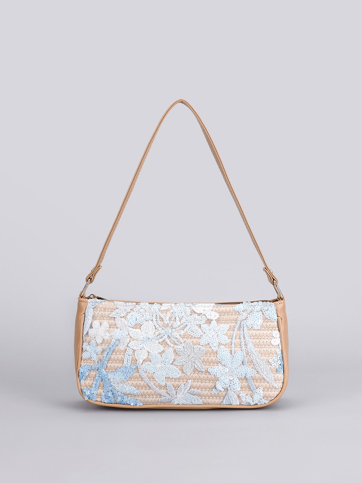 Bolso de hombro con lentejuelas bordadas Marina