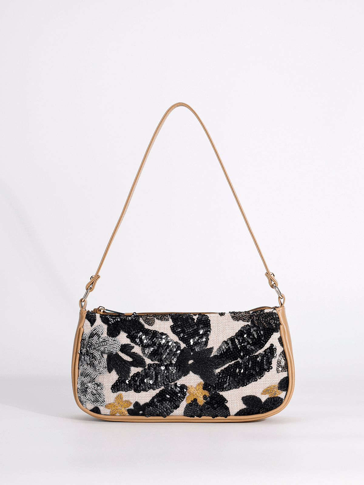 Bolso de hombro con lentejuelas bordadas Marina