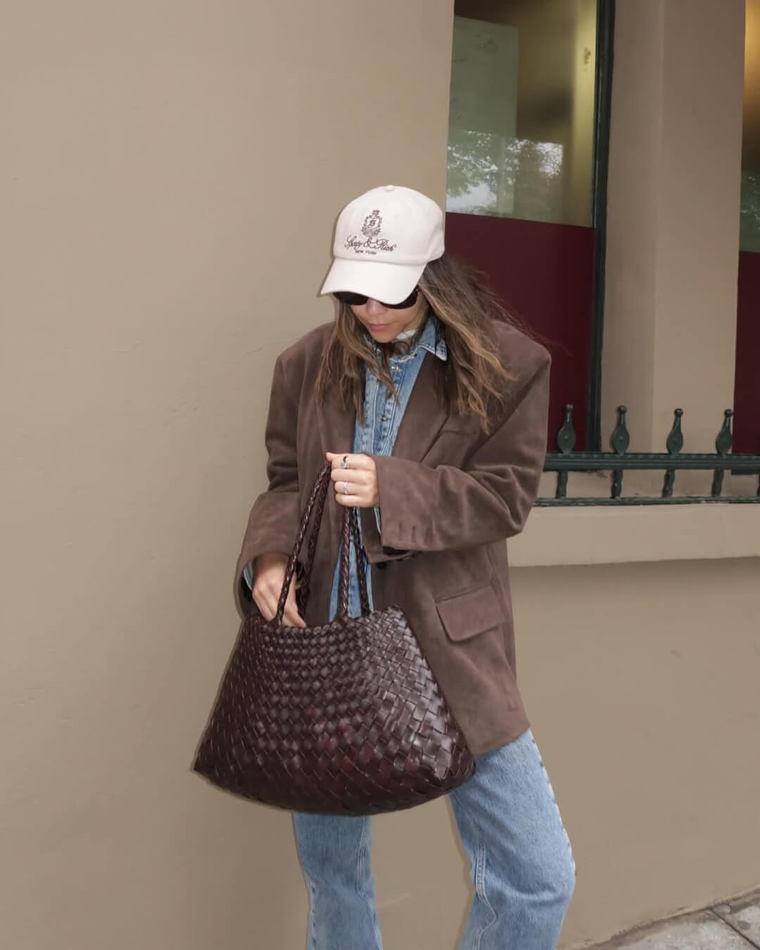 Bolso mediano trenzado de piel vegana Marissa