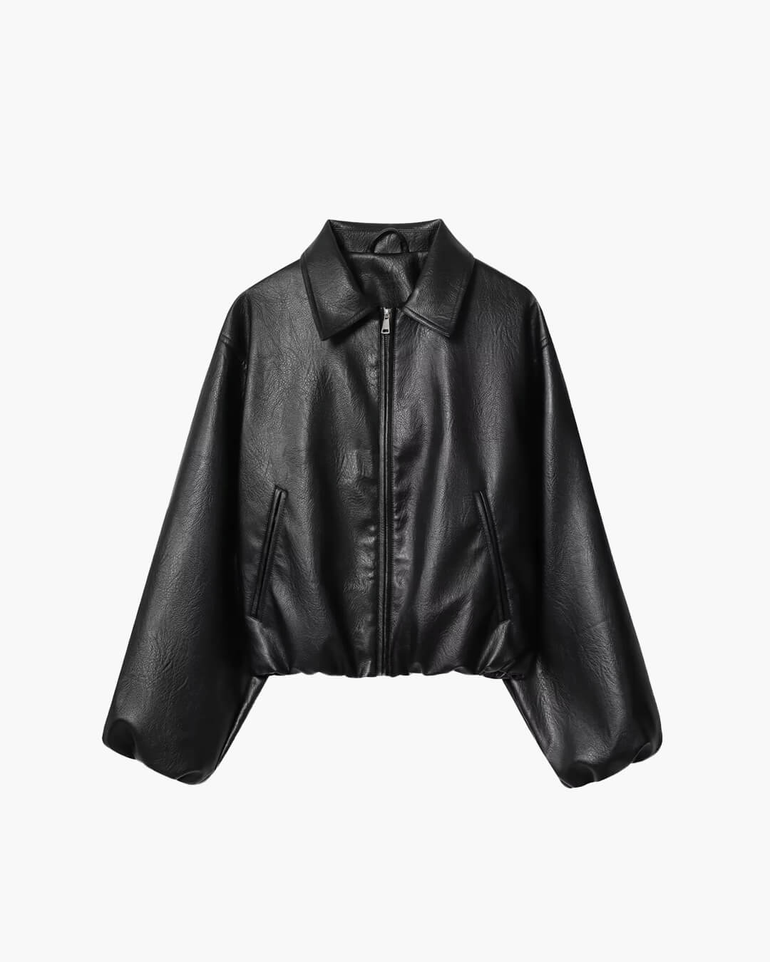 Chaqueta de piel sintética con cremallera Marivic