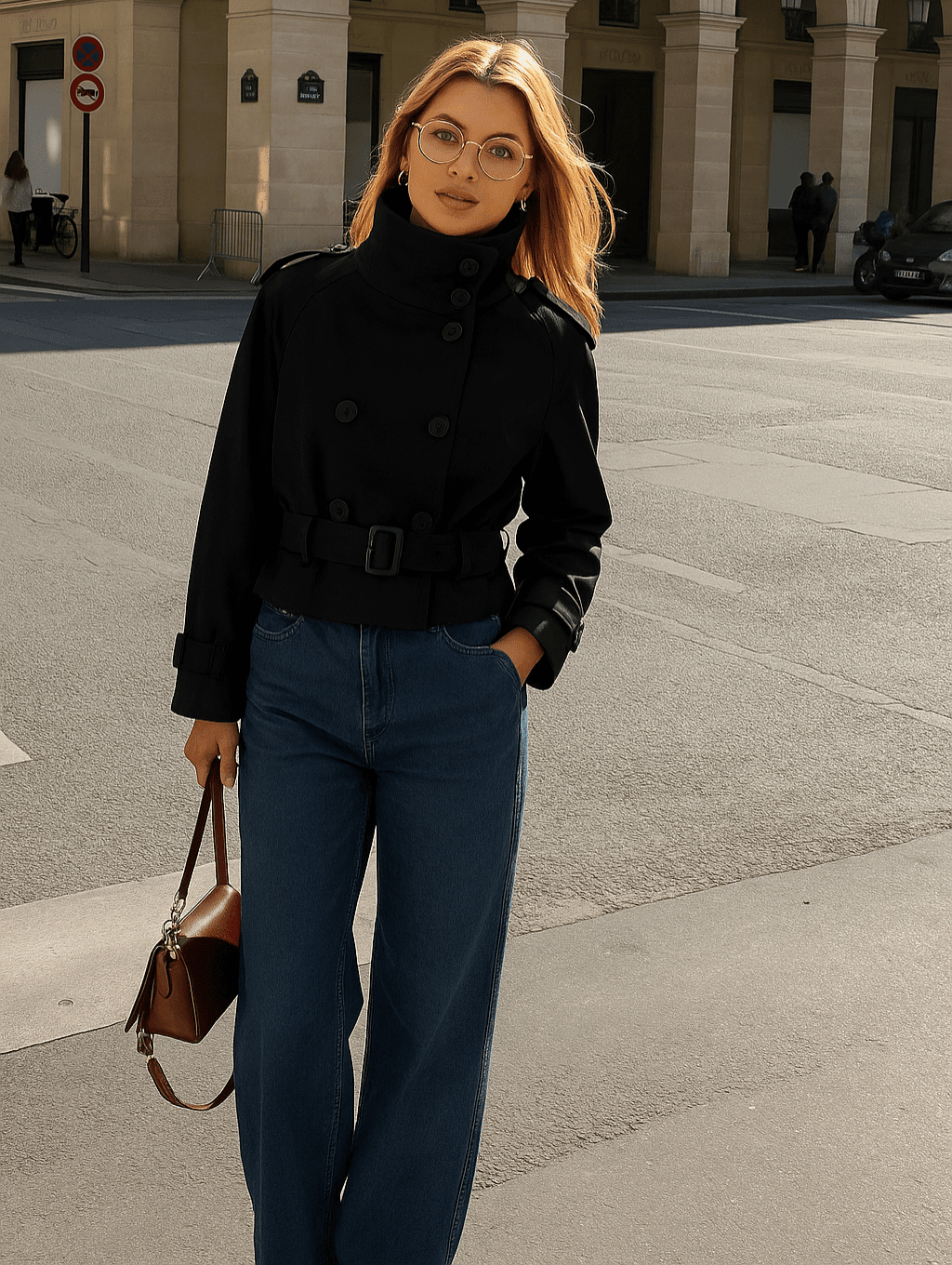 Marlene Cropped Trench Coat