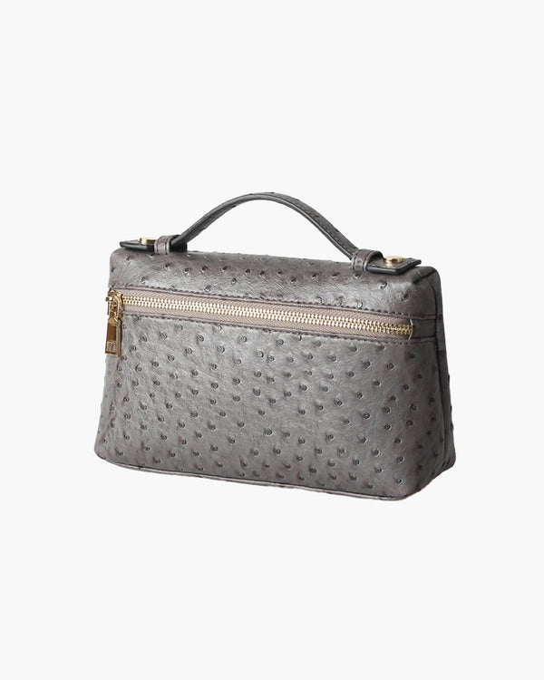 Bolso Marlene con estampado de avestruz