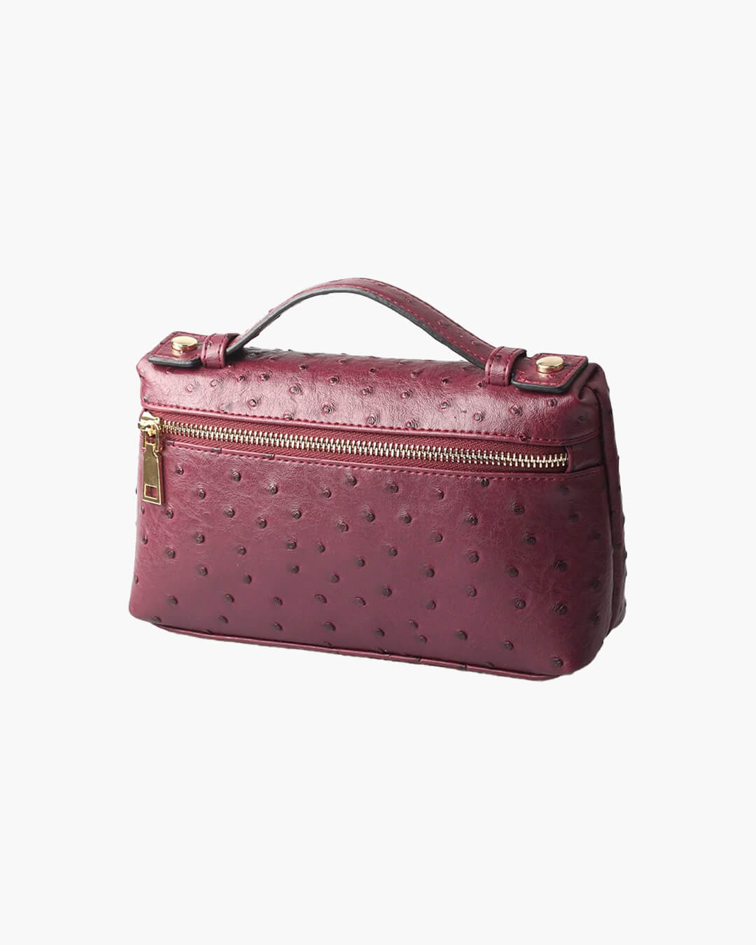 Bolso Marlene con estampado de avestruz