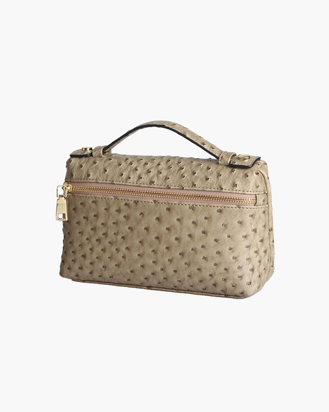 Bolso Marlene con estampado de avestruz