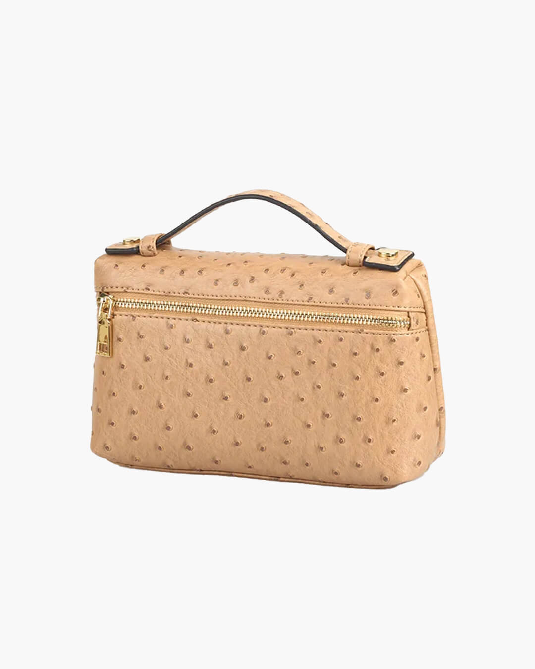Bolso Marlene con estampado de avestruz