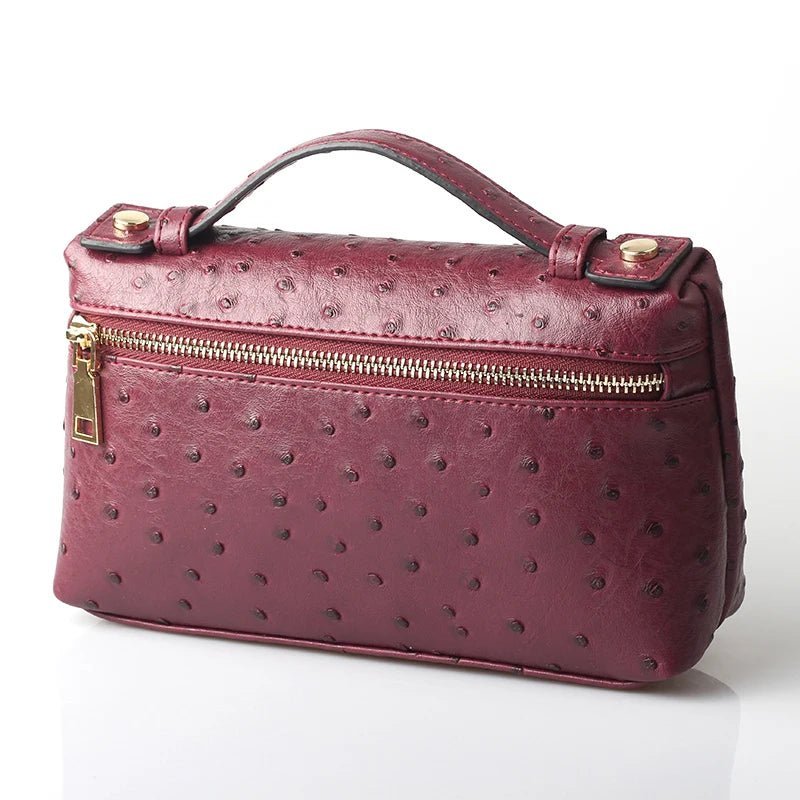 Bolso Marlene con estampado de avestruz