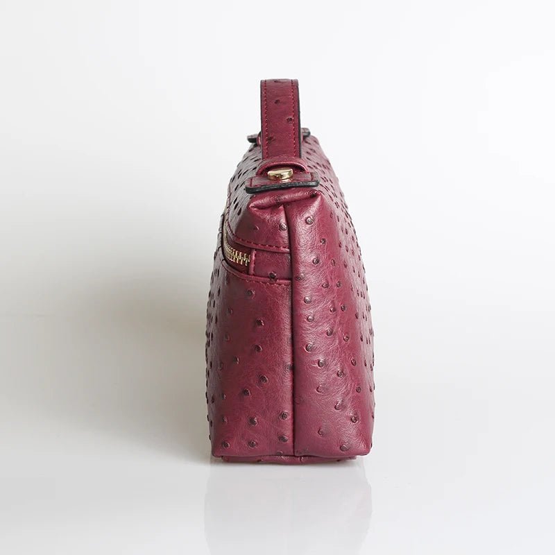 Bolso Marlene con estampado de avestruz