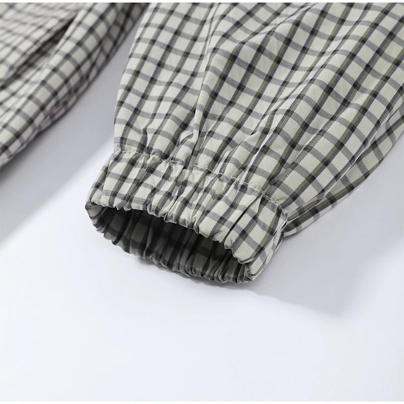 Chaqueta de cuadros con cremallera Marnie
