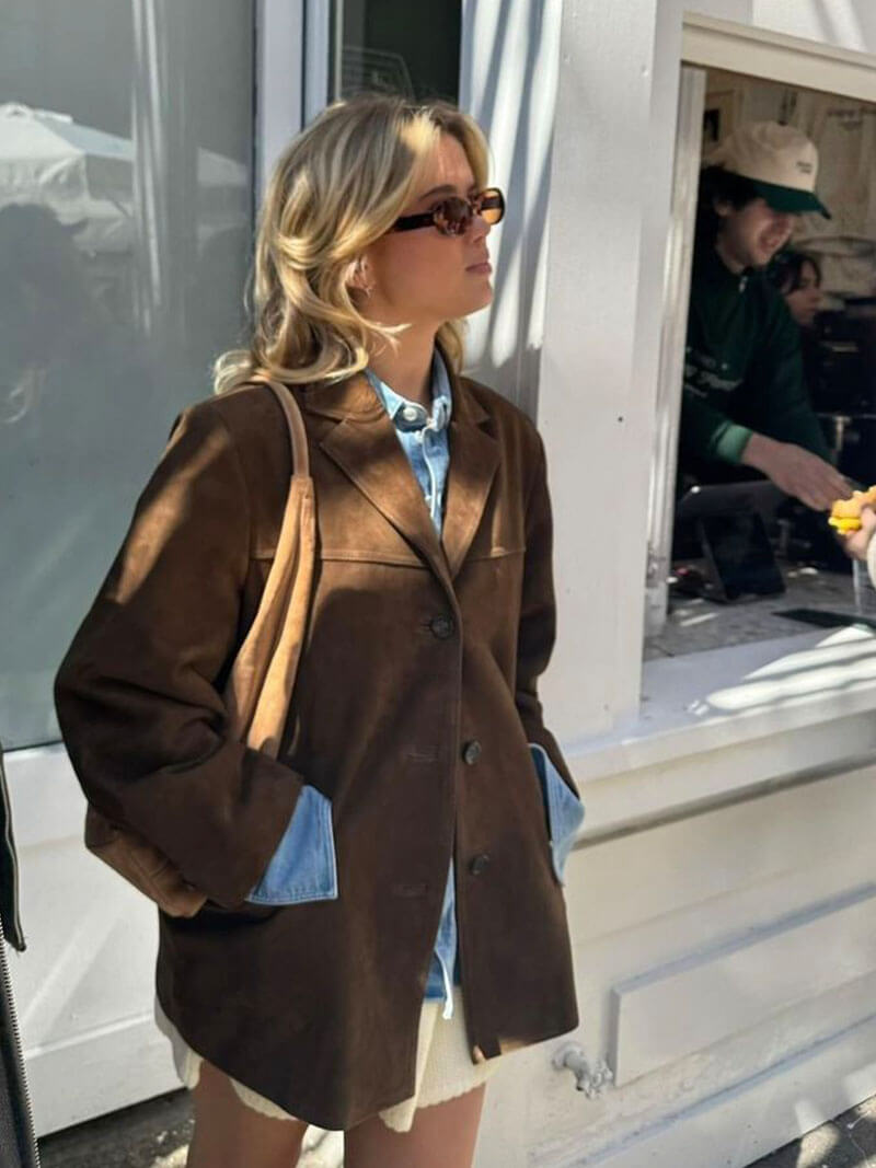 Chaqueta de ante sintético Matilda