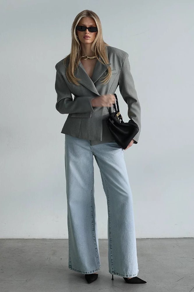 Blazer con cuello tipo bufanda Maxine