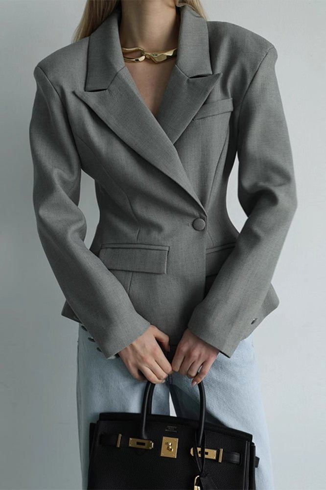 Blazer con cuello tipo bufanda Maxine