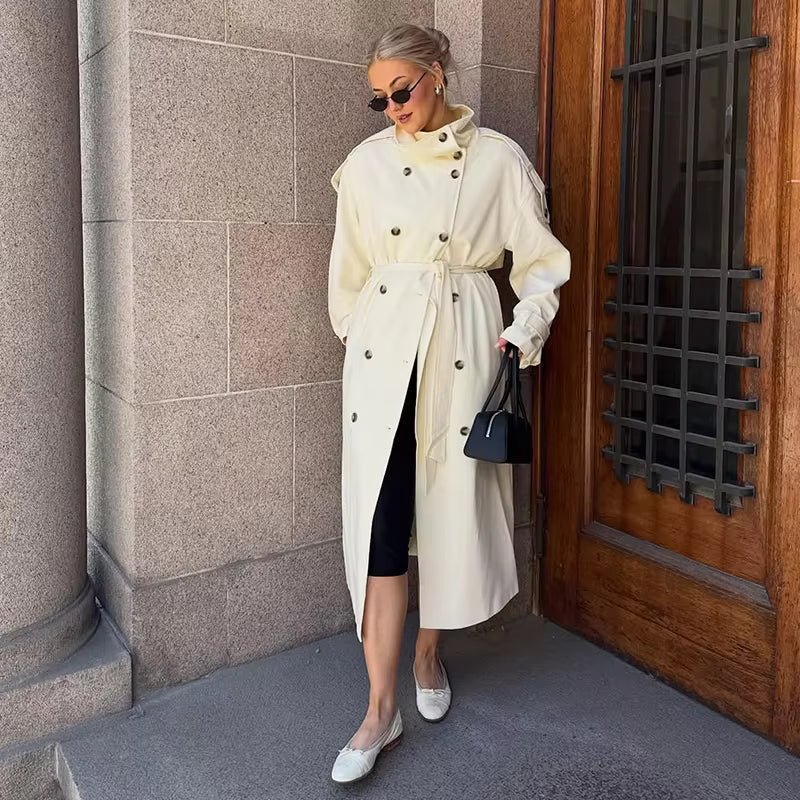 Gabardina con cinturón Melissa