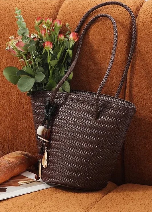Bolso cubo tejido Meryl con monedero