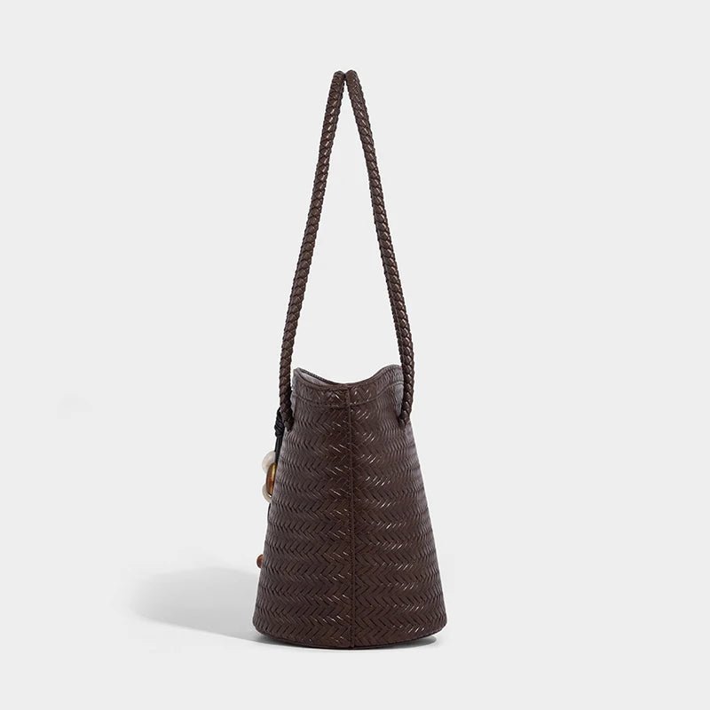 Bolso cubo tejido Meryl con monedero