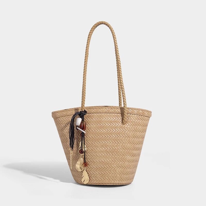Bolso cubo tejido Meryl con monedero