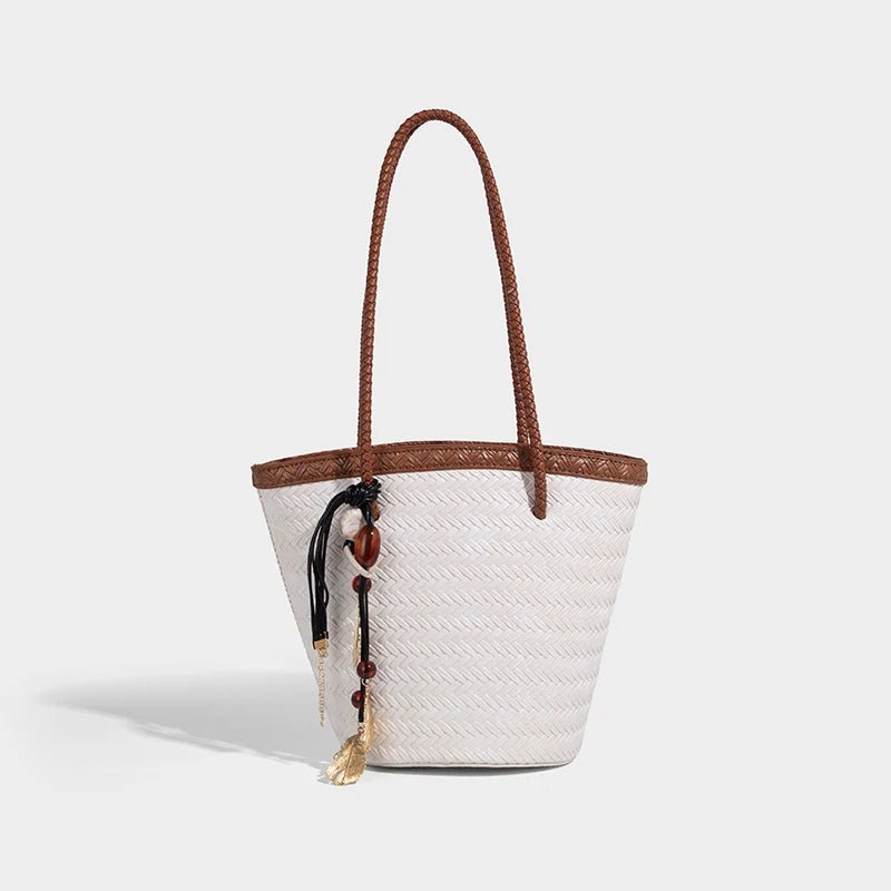 Bolso cubo tejido Meryl con monedero