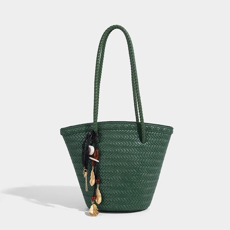 Bolso cubo tejido Meryl con monedero