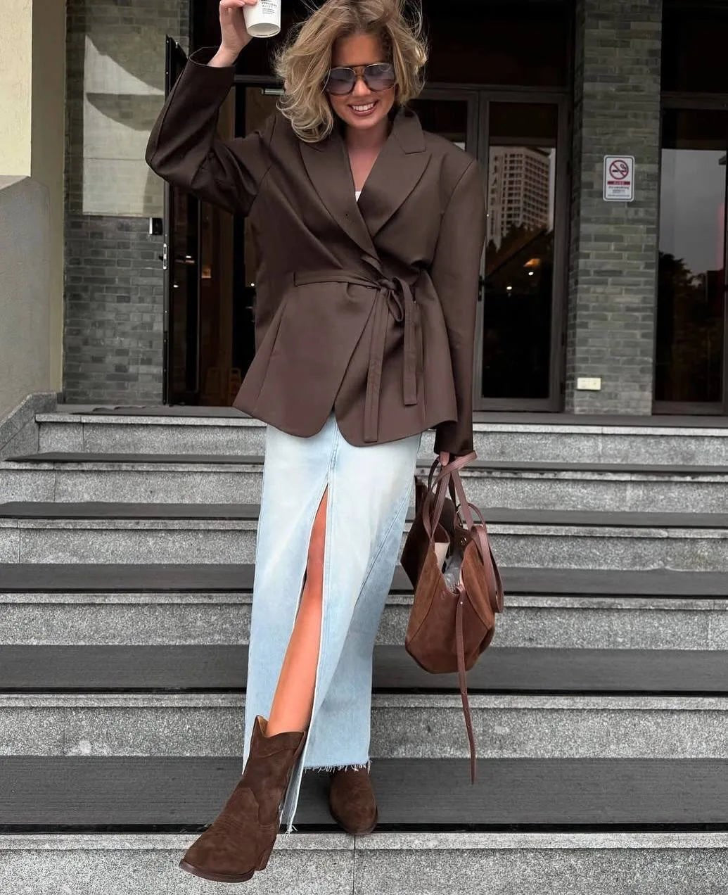 Blazer con cordones Mia