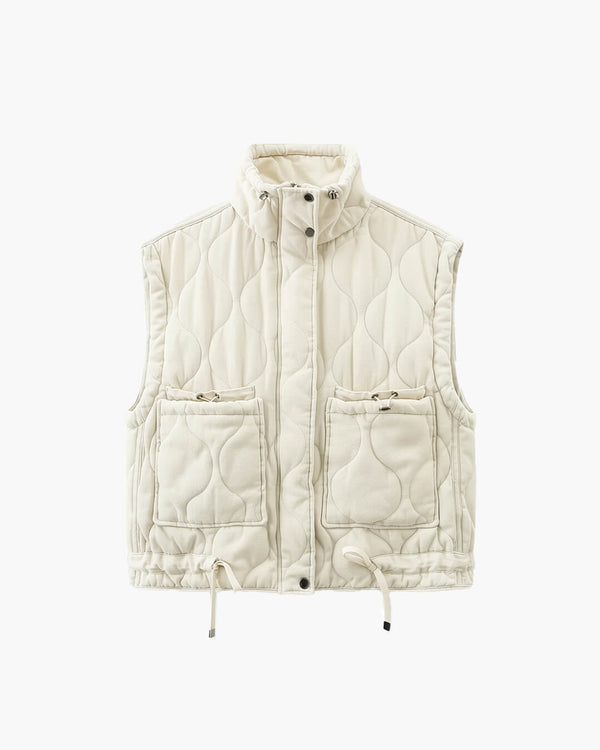 Chaleco con cuello mao y bolsillos Micah