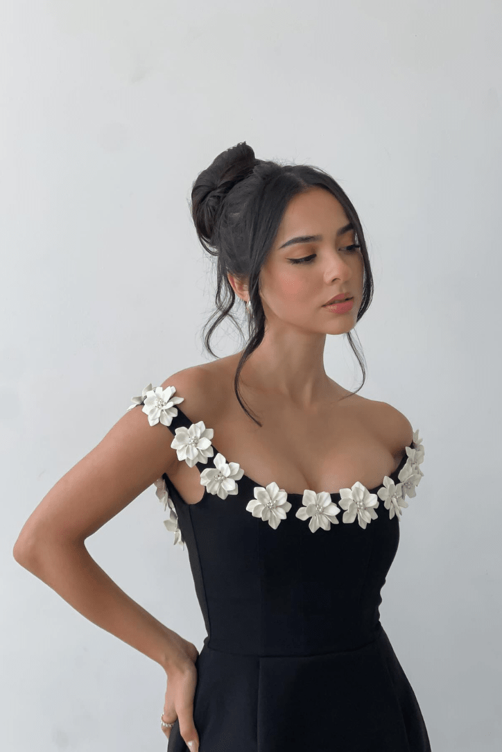 Vestido mini Milou floral y sin mangas