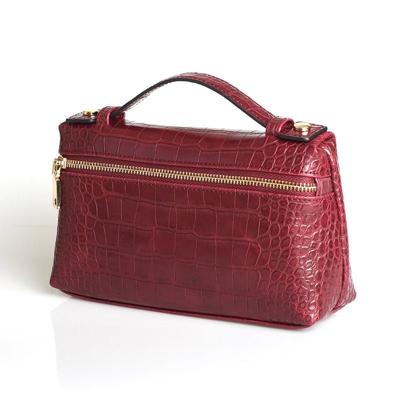 Minerva Crocodile Pattern Clutch Bag