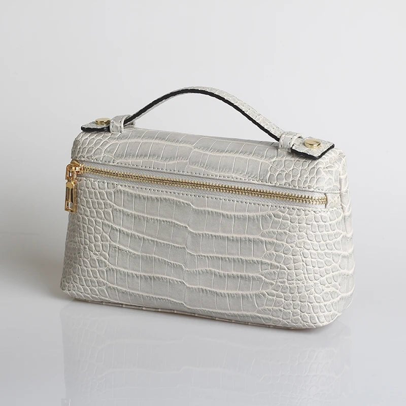 Minerva Crocodile Pattern Clutch Bag