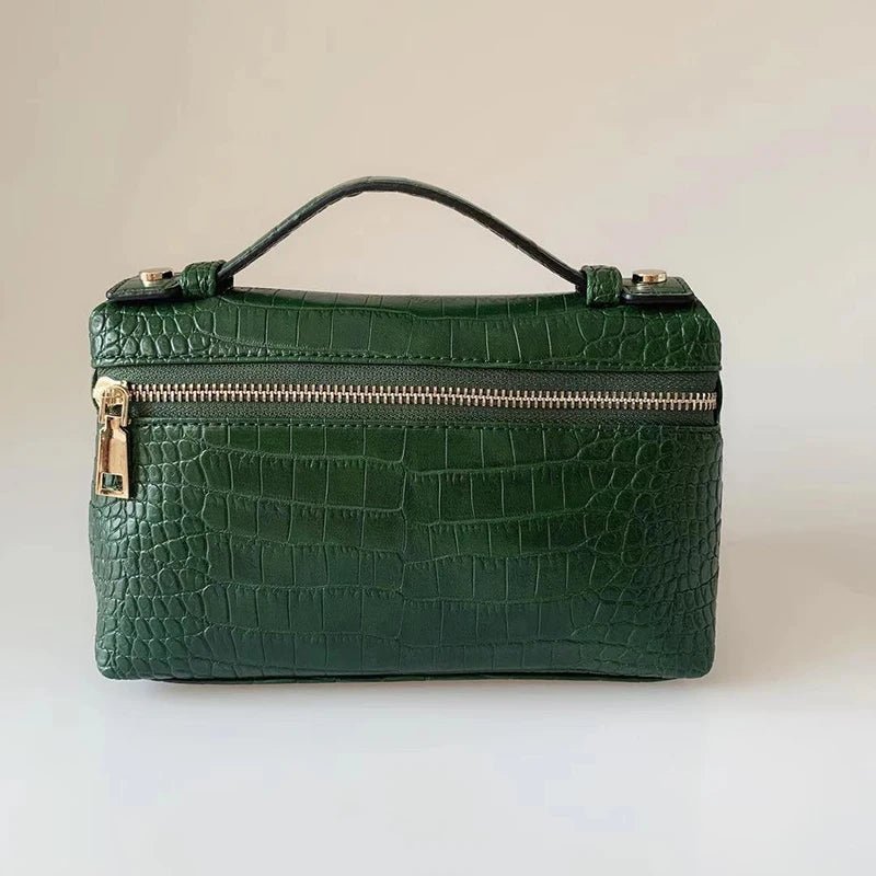 Minerva Crocodile Pattern Clutch Bag