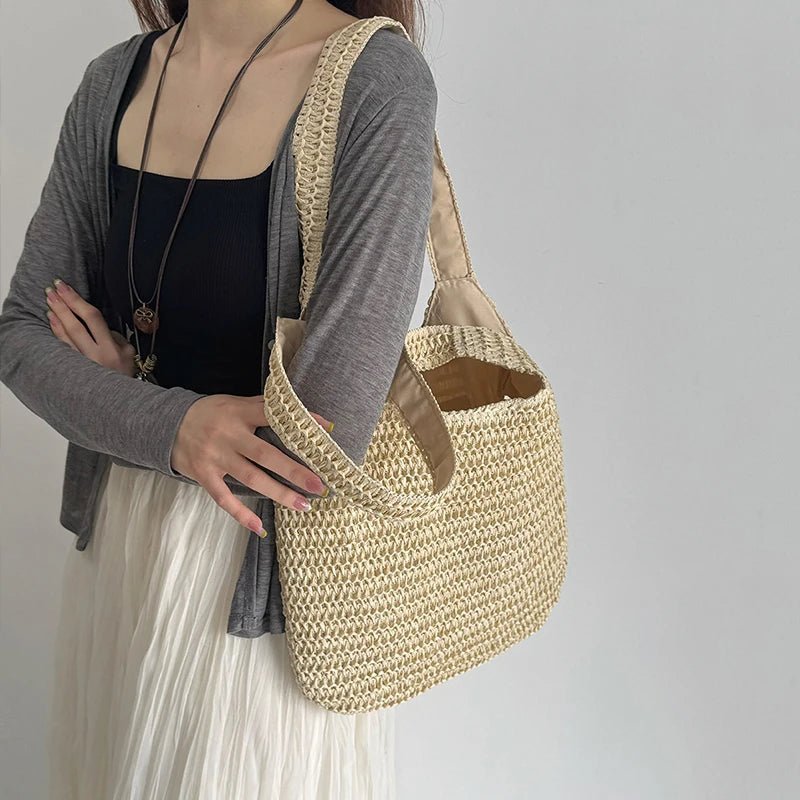 Miranda Woven Straw Tote