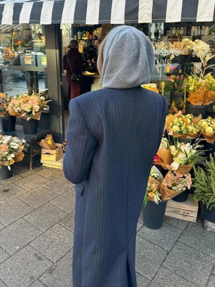 Monica Double Breasted Long Coat
