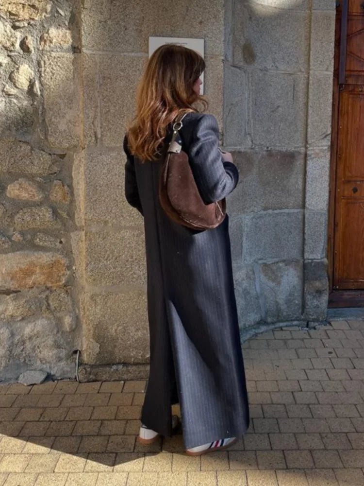 Monica Double Breasted Long Coat
