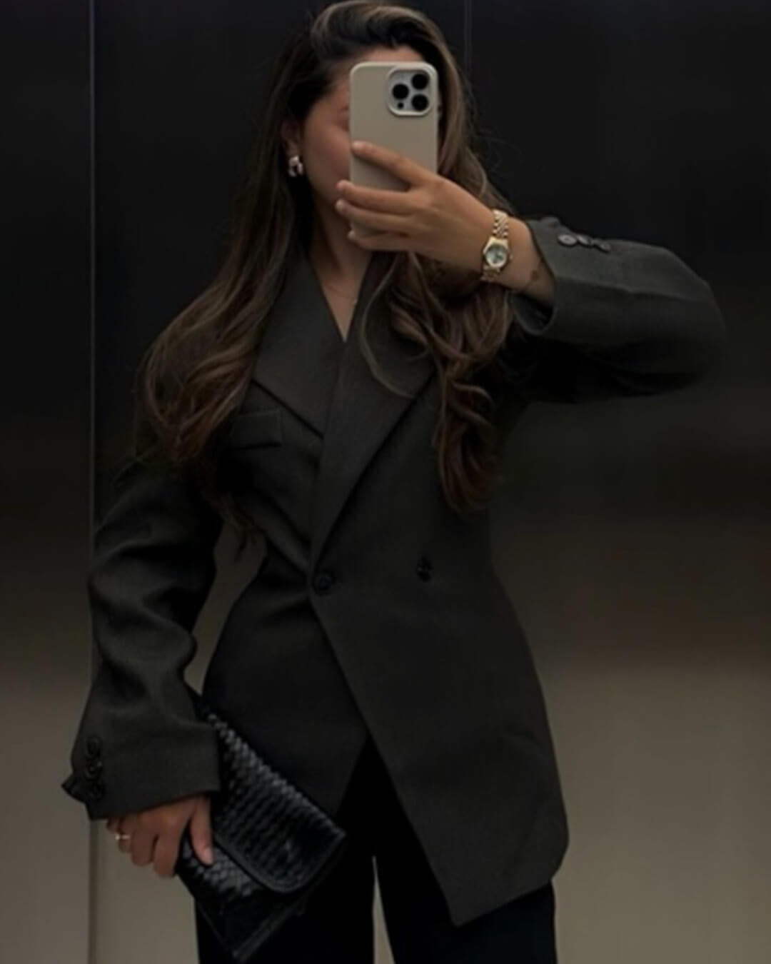 Blazer entallado con solapa de muesca Myrna