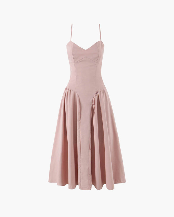 Vestido midi Tina de tirantes finos